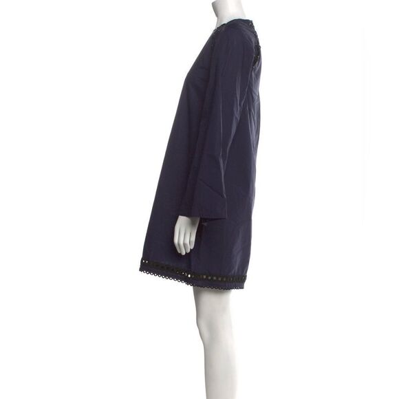 Derek Lam 10 Crosby-100% cotton Bell-Sleeve A-Line Dress w/ Lacing , size 8 - Picture 16 of 16